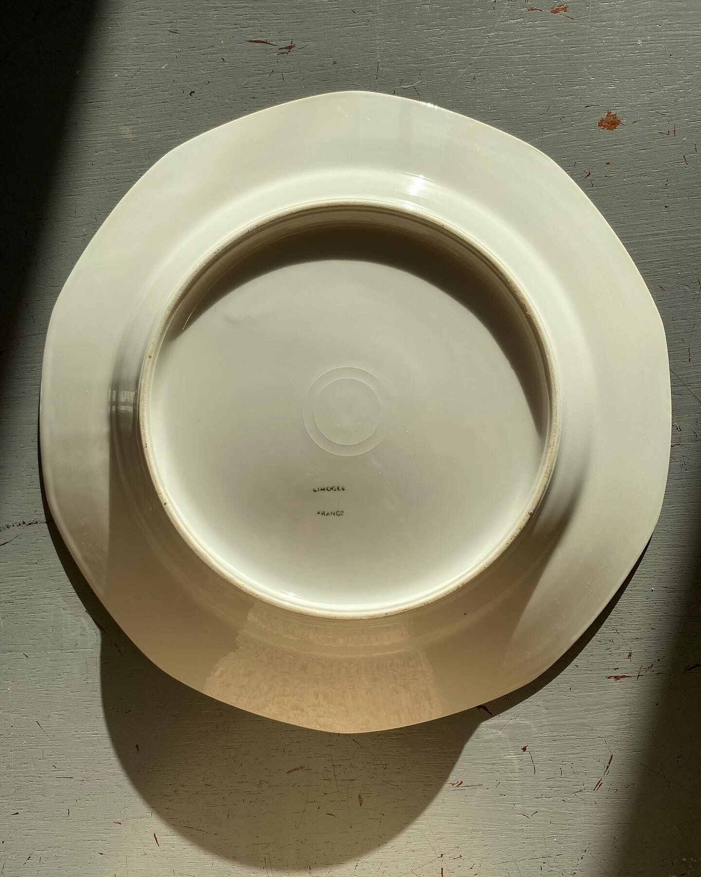 Serving dish in limoges porcelain