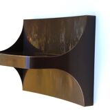 Etagère murale marron en plastique années 70