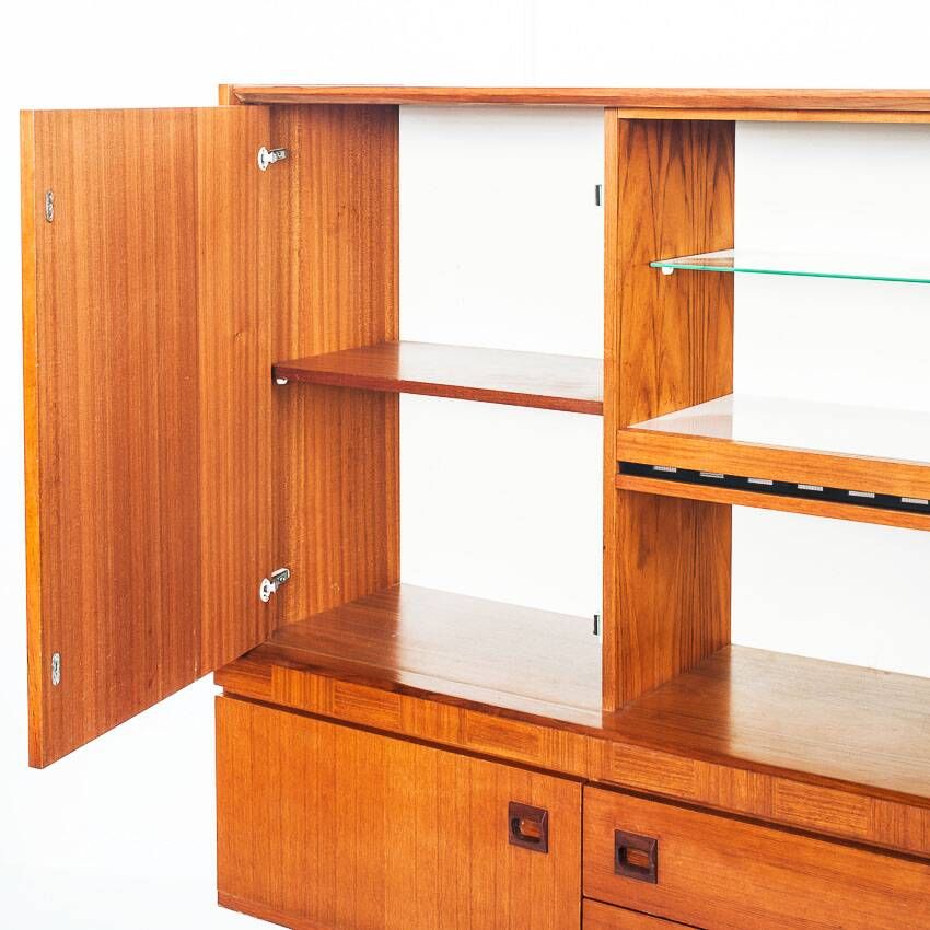 Scandinavian style vintage sideboard. Teak wood. France, 1960s.
