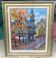 Peinture au couteau :  village en russie