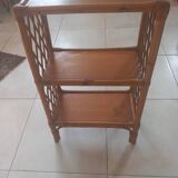 Vintage rattan shelf