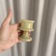 3 vases en onyx sculptées à la main