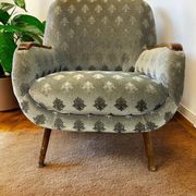 Fauteuil cocktail vintage bleu clair / fauteuil / fauteuil une place