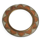 Moroccan copper and brass mirror