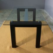 Table with rectangular top in tempered glass 1970 - Alias Italy