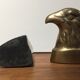 Brass eagle-headed bookends