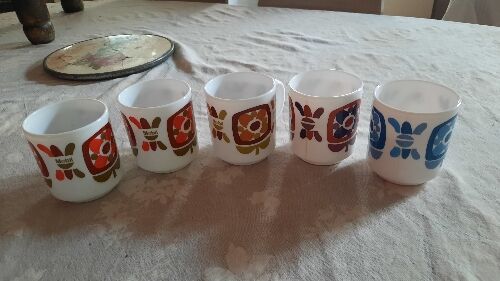 Set of 5 mug Mobil