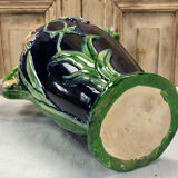 Grand vase barbotine Art Nouveau