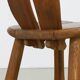 4x Brutalist Dining Chair in Oak by De Puydt, 1970s