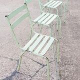 Four vintage metal chairs