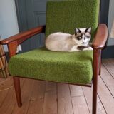 60's scandinavian teak chair