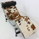 Chair long "LC4" Le Corbusier, Cassina Edition, Ponyskin.