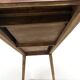 Solid pine farmhouse table, two drawers, fluted legs, France.