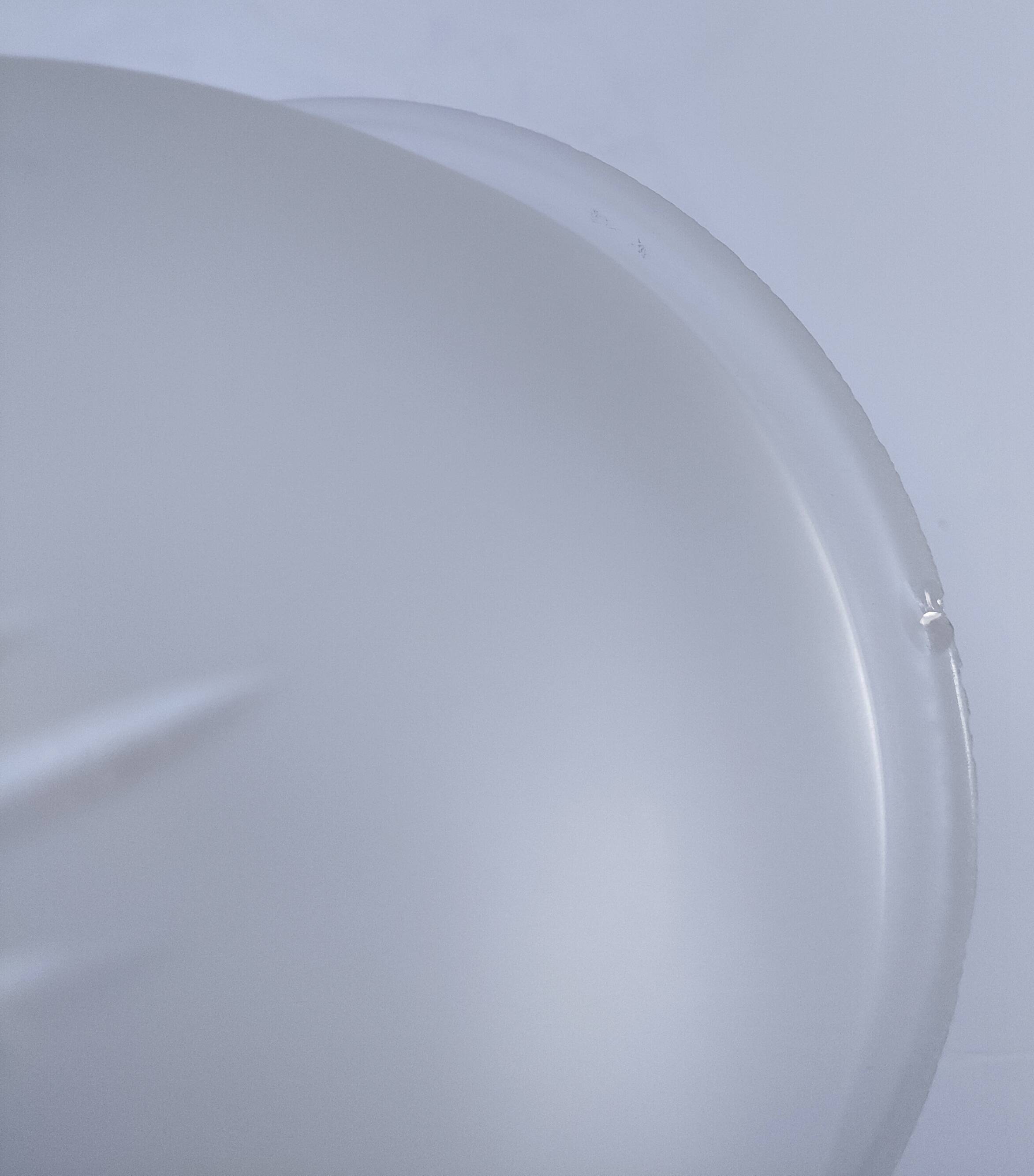 Shell glass and brass ceiling light, early 20th century