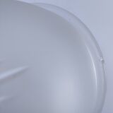 Shell glass and brass ceiling light, early 20th century