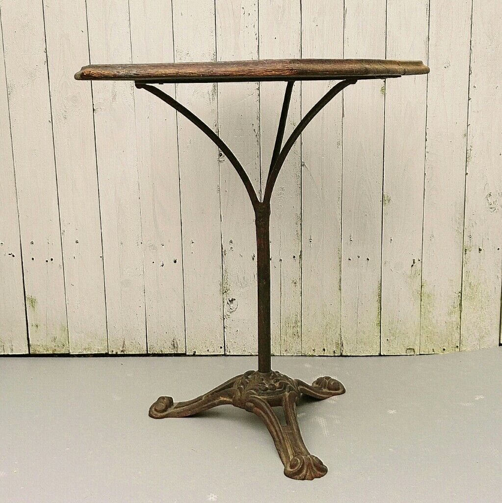 Bistro table foot vintage cast iron