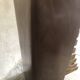 Vintage sliding curtain file cabinet 1950-1970