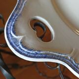 Cake dish by Longwy Vieux Rouen in the early 19th century