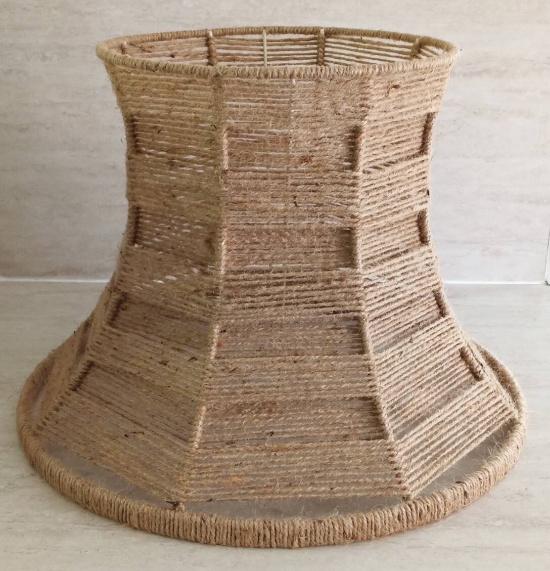 Jute lampshade, Ø 45 cm