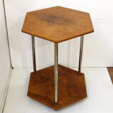 Hexagonal Art Deco pedestal table