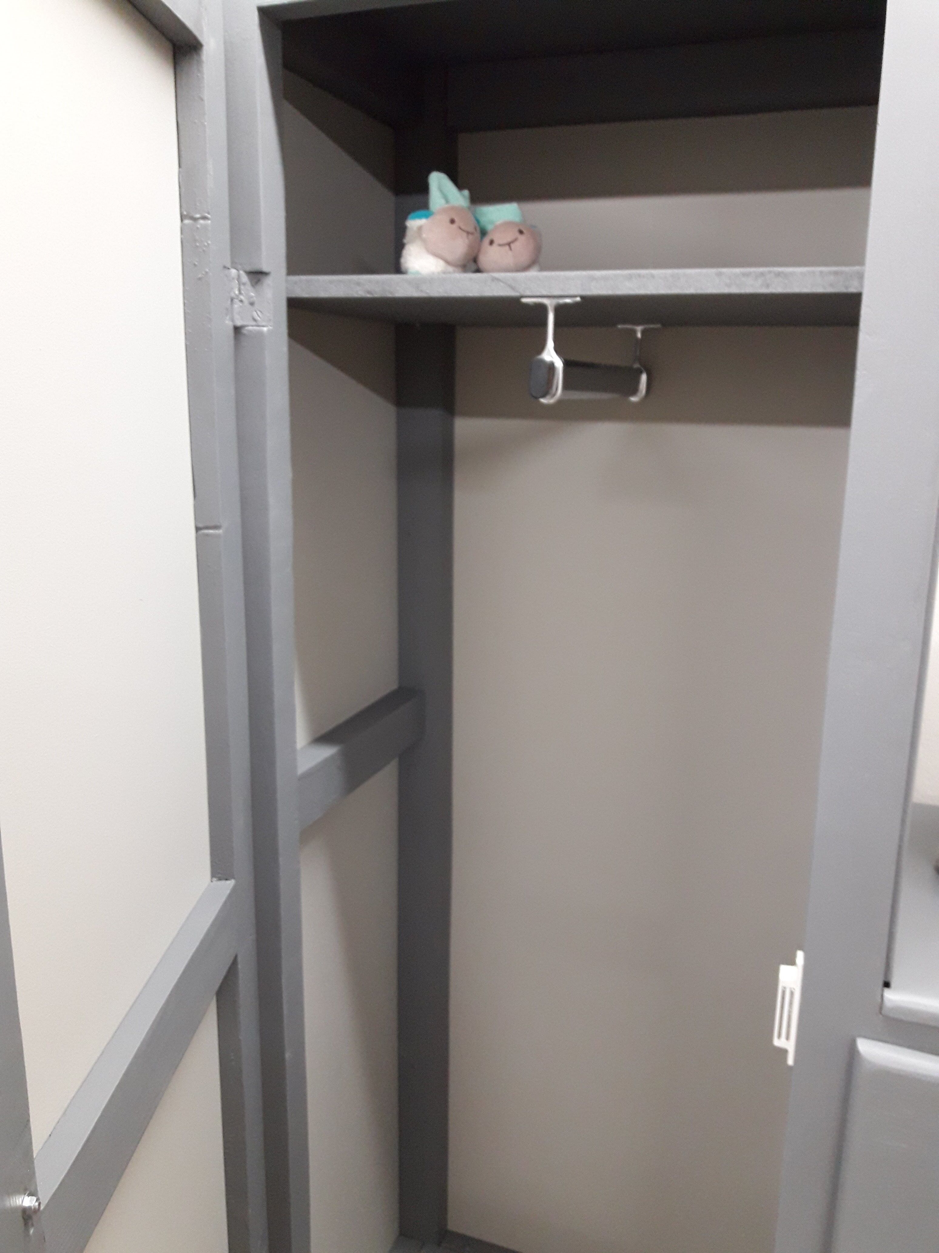 Vintage asymmetrical wardrobe