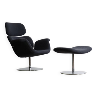 Artifort F545 Big Tulip avec ottoman par Pierre Paulin