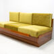 mid century sofabed in walnut by jindrich halabala for up zavody, 1950´s
