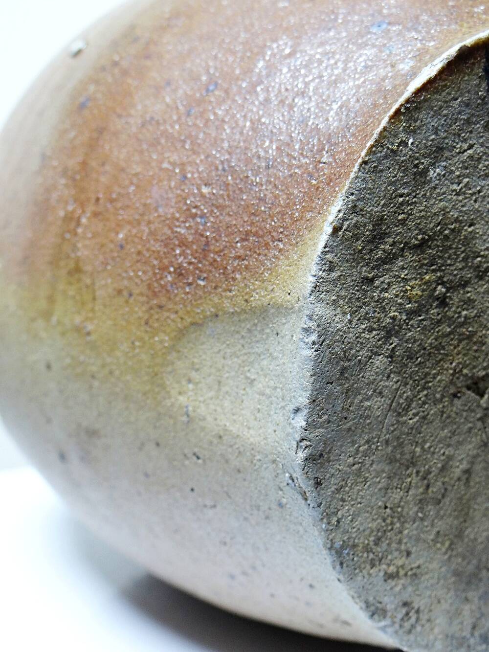 Cruche ancienne XIXe-XXe grès de Puisaye artisanal vernissée