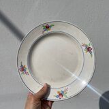 4 assiettes plates Gien floral
