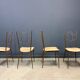 Mid-century Italian brass dining chairs, 1950s