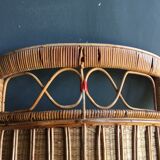 Pair of vintage rattan armchairs