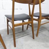 Set of 4 Farstrup Mobler chairs model 210 Danish Scandinavian 1960