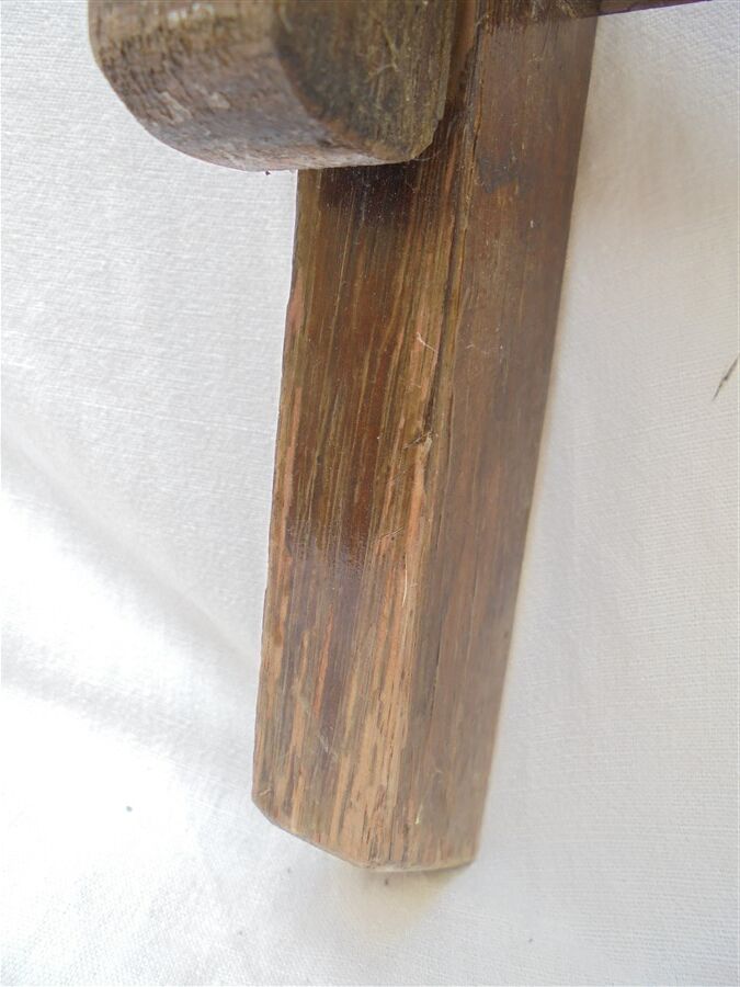 Chaise pliante en bois et cannage