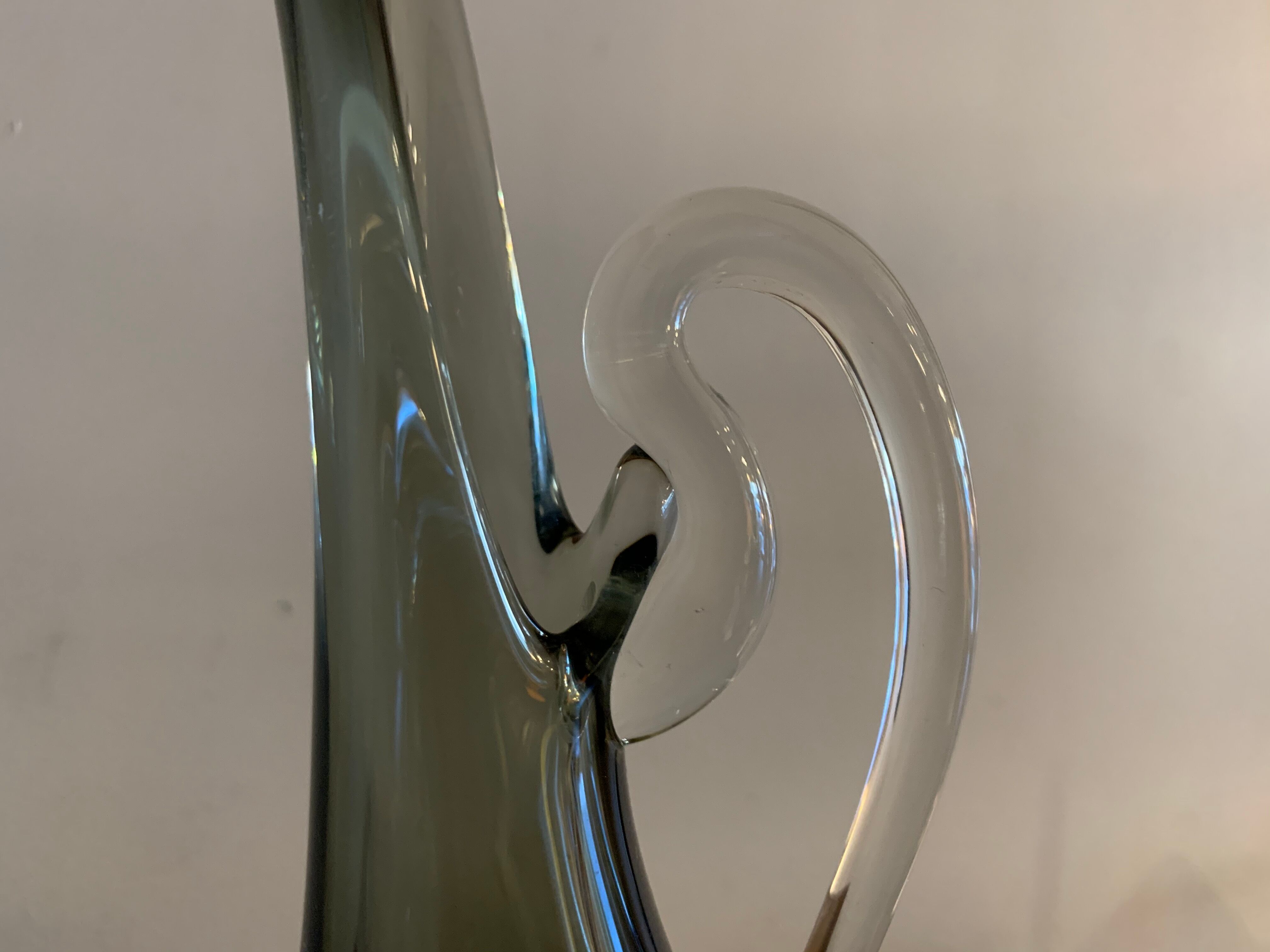 Sommerso Murano glass vase 1960