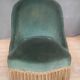 Fully upholstered chair called "toad"