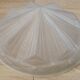 French Vintage Art Deco White Opaque Glass Abstract Platform Light Shade