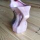 Vintage pearlescent vase, in the style of Vallauris, 1970s.
