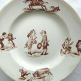 Assiette de dinette Lunéville modèle Granville jouet de poupée vers 1900, n°3