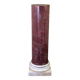 Pink marble column on a Carrara white base circa 1880