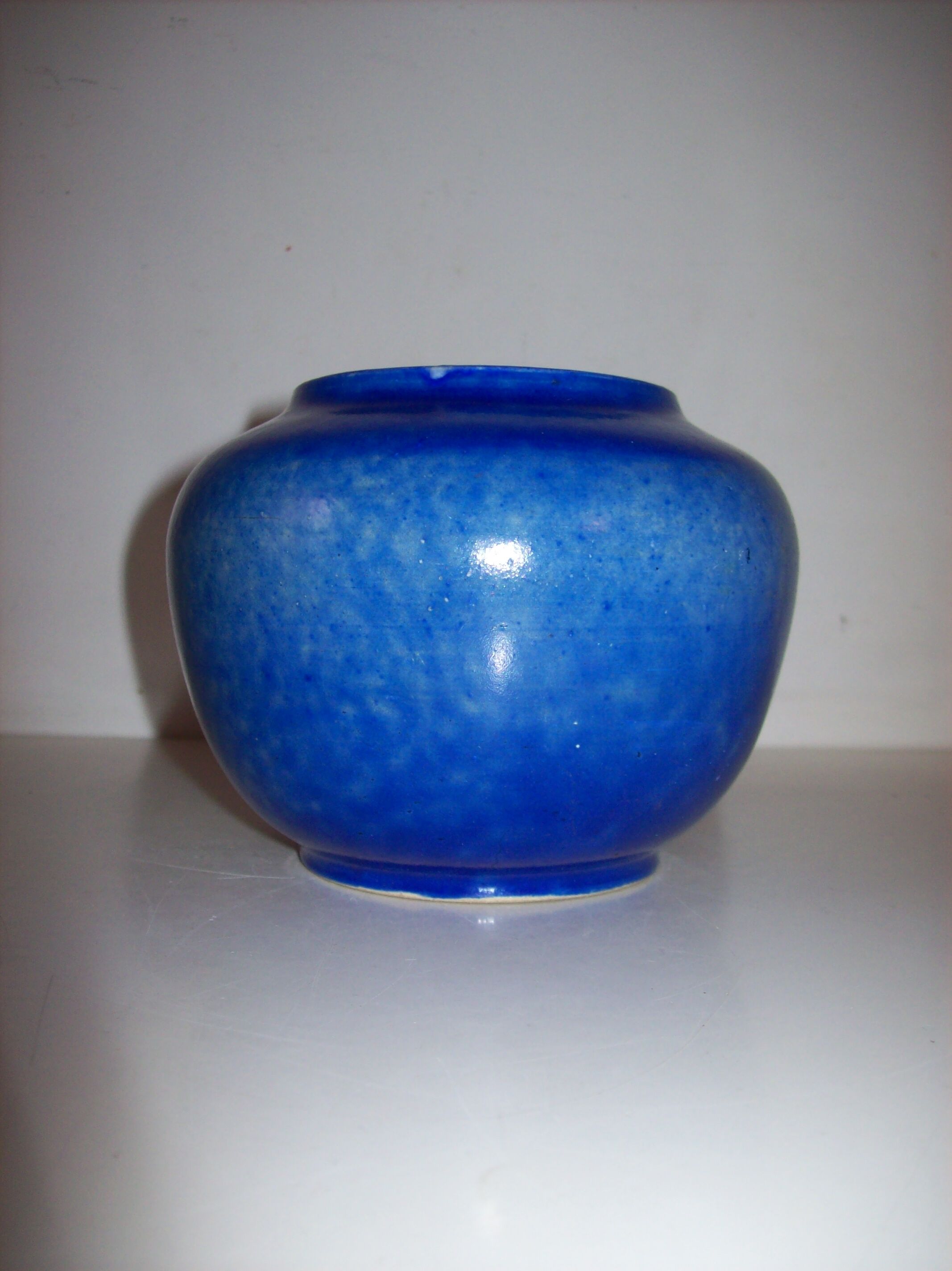 Art deco ceramic ball vase
