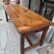 Large farmhouse table in walnut.