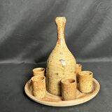 Stoneware pottery service from La Monnaie signed Prud'homme, 20th century