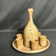 Stoneware pottery service from La Monnaie signed Prud'homme, 20th century