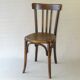 2 Fischel bistro chairs from 1938, wooden seat