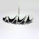 Large Vintage Czechoslovakian Opaline Glass Pendant Lights, 1970s, Set of 2