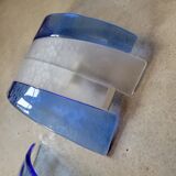 Pair of post-modernist wall lights in blown glass - Murano - vintage