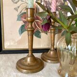Pair of retro copper candlesticks
