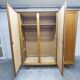 French wardrobe with tapered legs, 3 doors, 120cm hanging rail, new.
