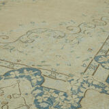 Hand-Knotted Persian Antique 1970s 284 cm x 388 cm Beige Wool Carpet