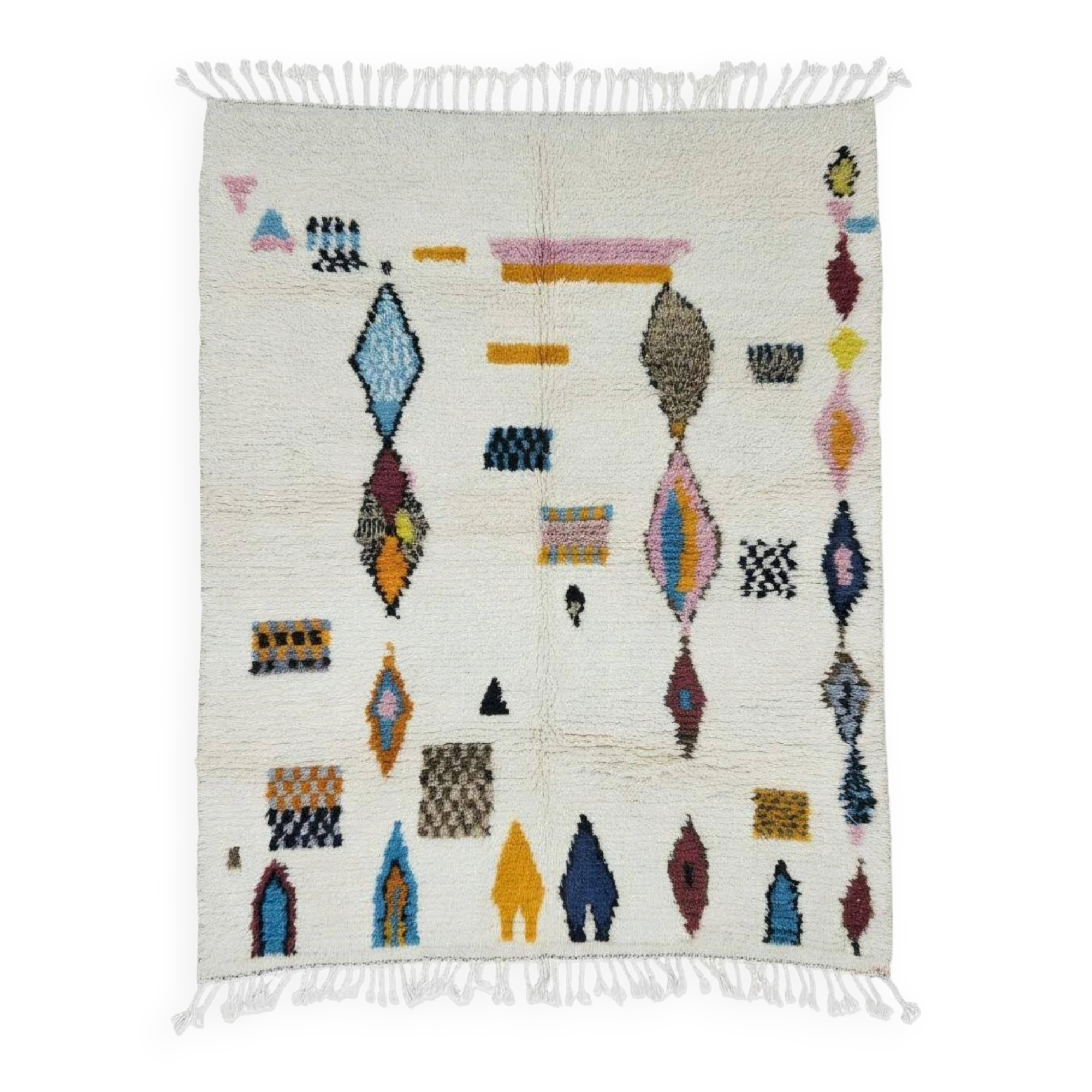 Handmade Tribal Azilal Rug - 209 x 180 cm